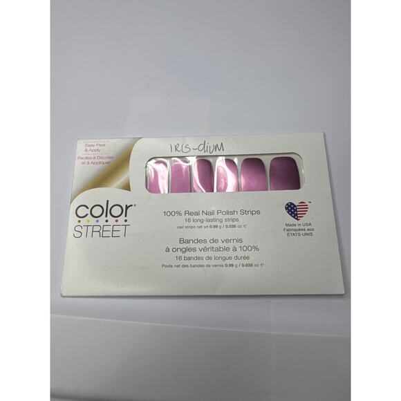 NWT Color Street “Iris-dium” Amethyst With A Rich Metallic Finish Nail Strips - Picture 2 of 4